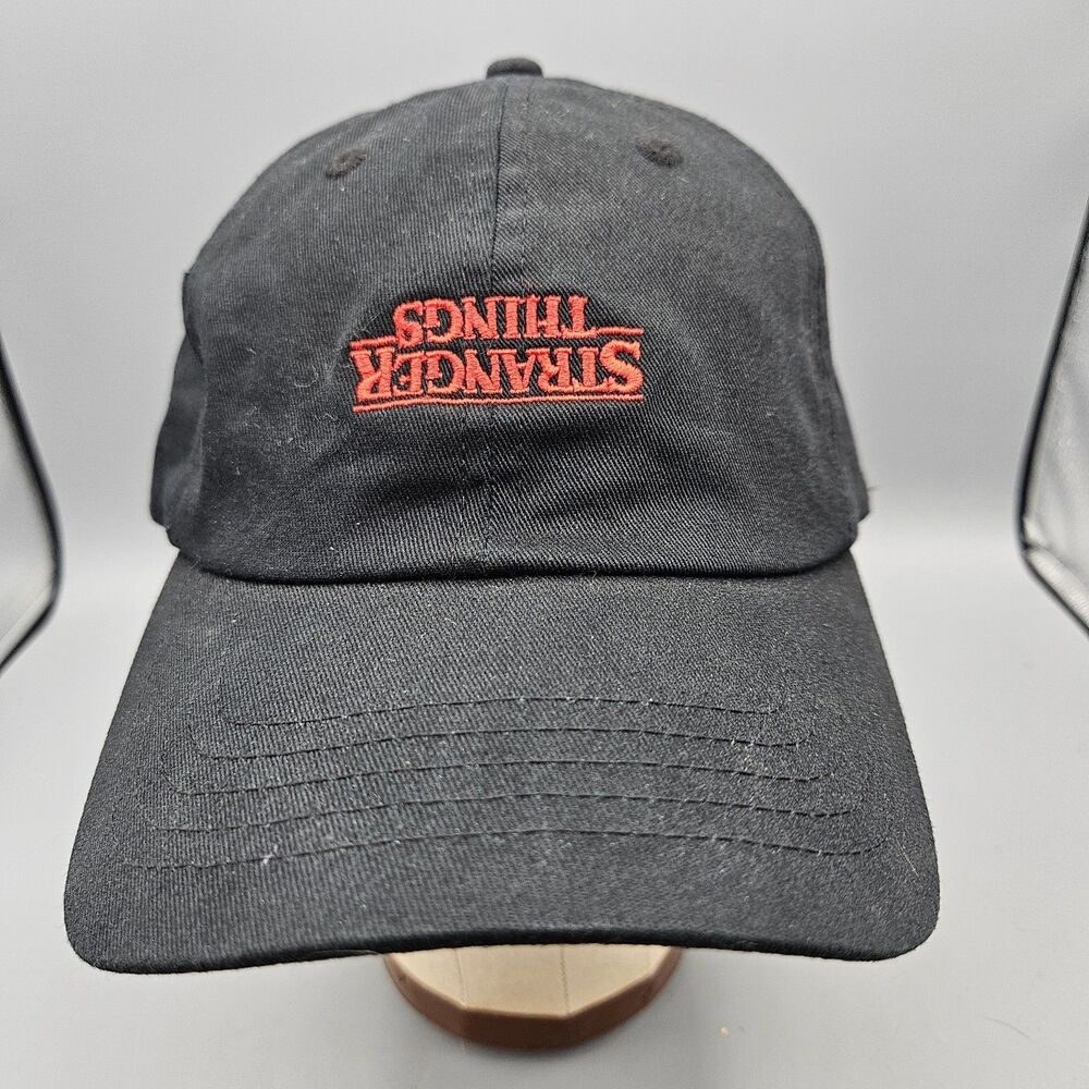 Loungefly Stranger Things Upside Down Logo Baseball Cap Hat Black Netflix